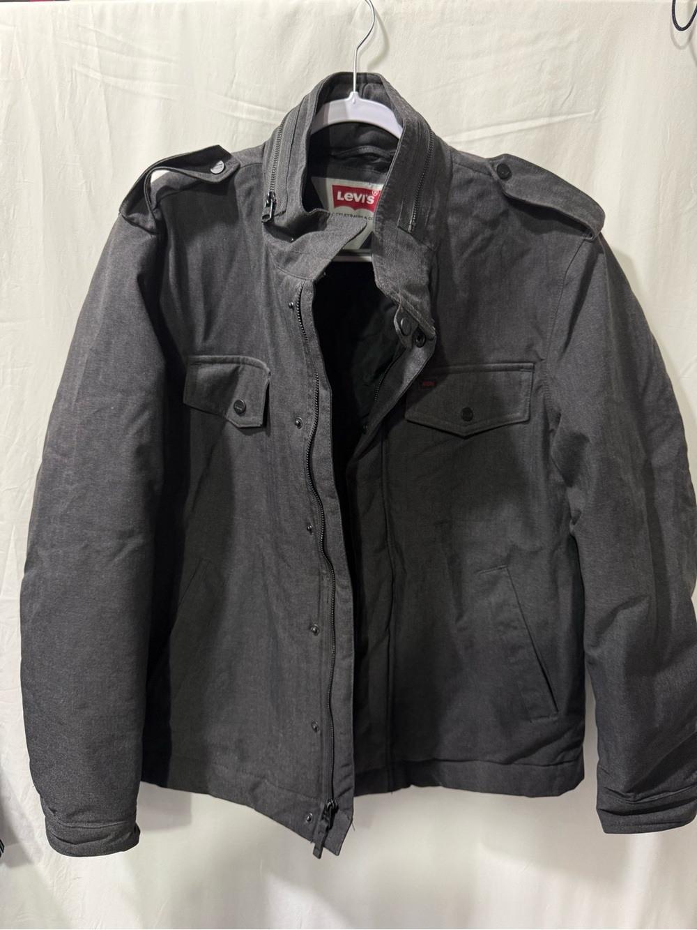 Levi's Charcoal Gray Military Field Jacket